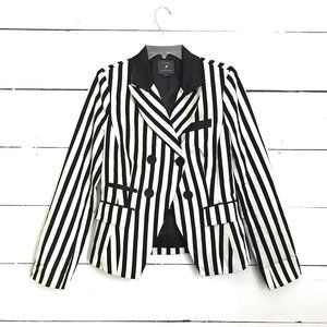 B&W Striped Forever 21 “Beetlejuice” Blazer
